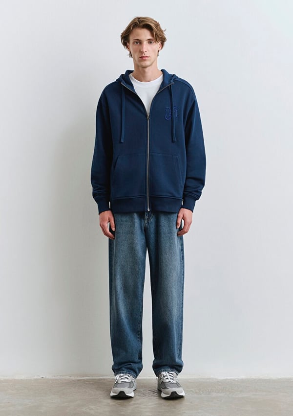 Mavi MJ FULL ZiP KAPÜŞONLU SWEATSHiRT Pageant Saks Erkek Sweatshirt