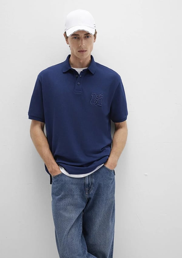 Mavi MJ POLO YAKA TİŞÖRT Pageant Blue Saks Erkek T-Shirt