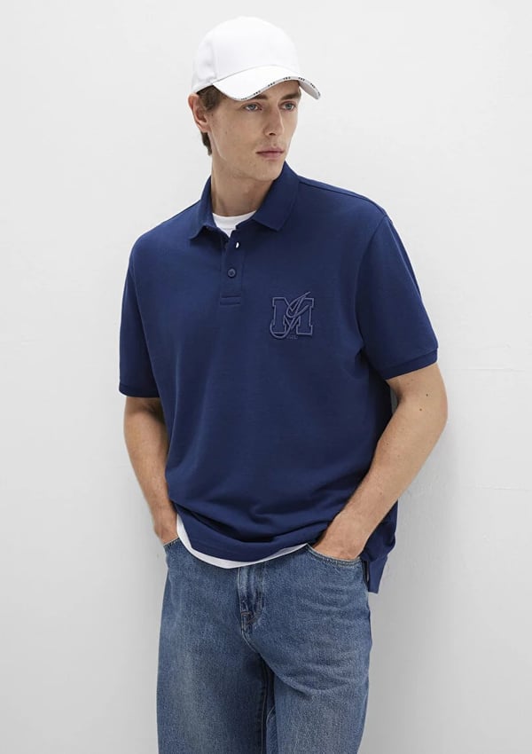 Mavi MJ POLO YAKA TİŞÖRT Pageant Blue Saks Erkek T-Shirt