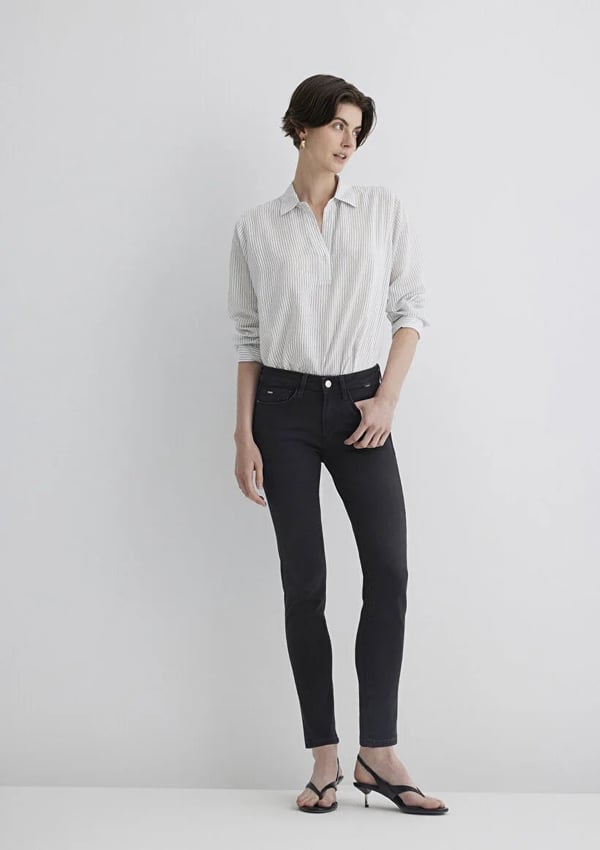 Mavi MOLLY Mid Indigo Classic Denim Denim Kadın Kot Pantolon