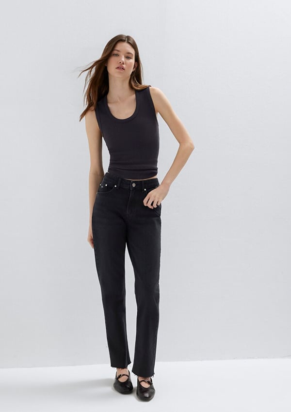 Mavi NEW YORK Smoke Classic Denim Siyah Kadın Kot Pantolon