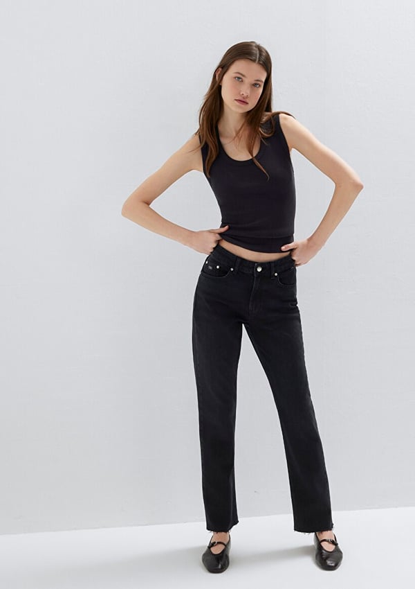 Mavi NEW YORK Smoke Classic Denim Siyah Kadın Kot Pantolon