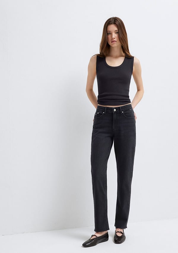 Mavi NEW YORK Smoke Classic Denim Siyah Kadın Kot Pantolon