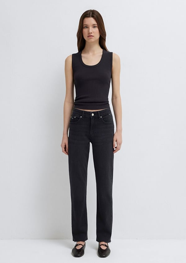 Mavi NEW YORK Smoke Classic Denim Siyah Kadın Kot Pantolon