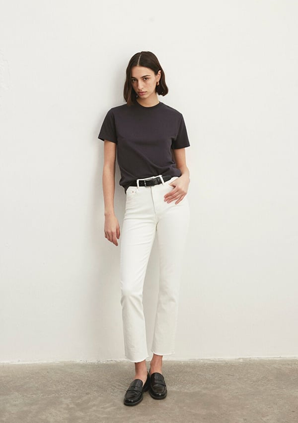 Mavi NEW YORK White Denim Beyaz Kadın Kot Pantolon