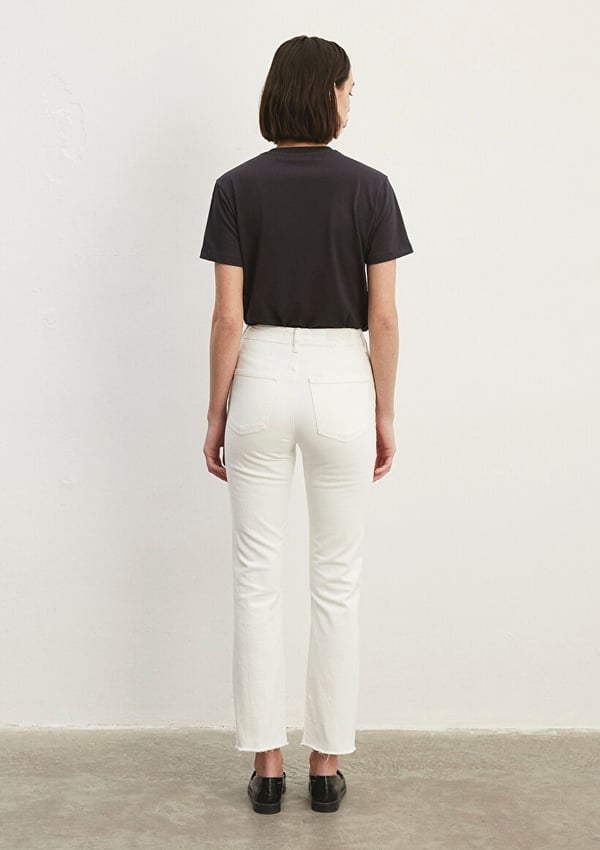 Mavi NEW YORK White Denim Beyaz Kadın Kot Pantolon
