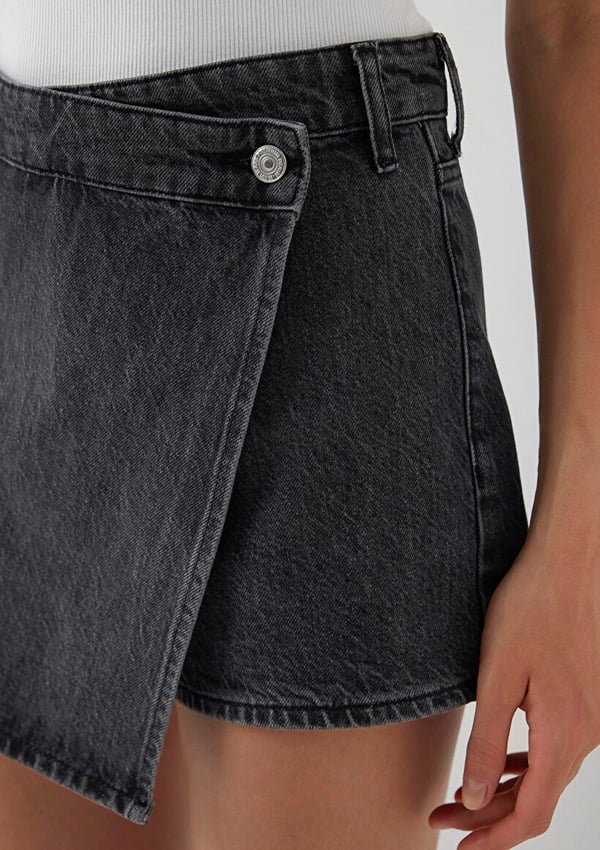 Mavi NOELA Smoke Denim Antrasit Kadın Şort