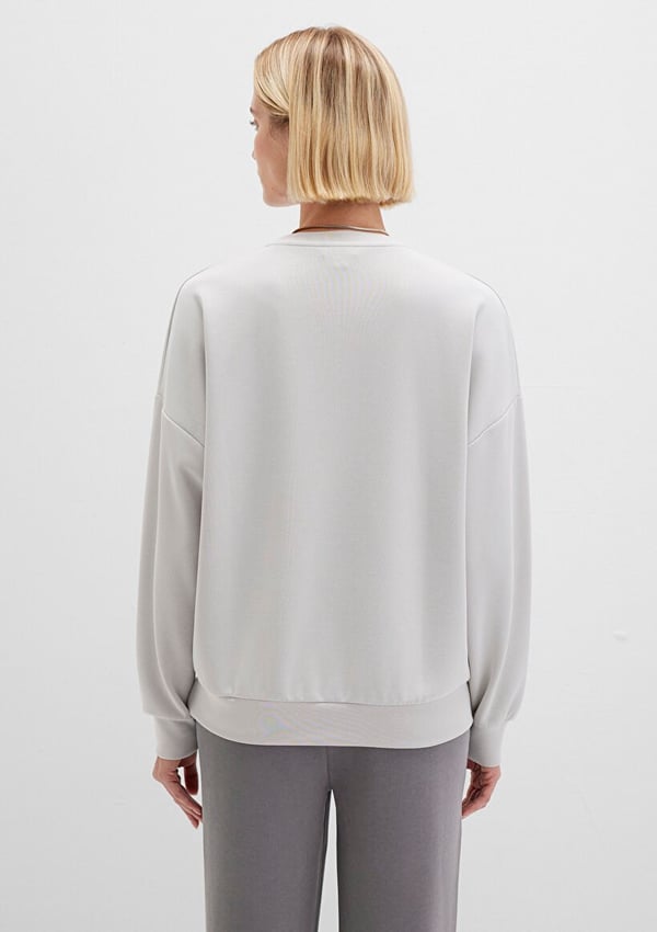 Mavi OVERSiZE SWEATSHiRT Acik Gri Gri Kadın Sweatshirt