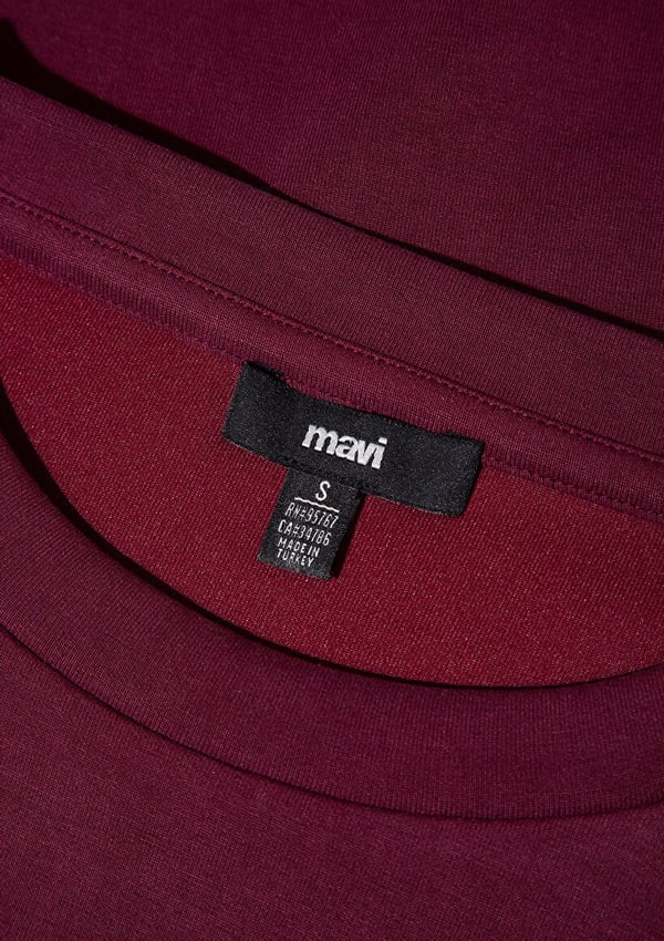 Mavi OVERSiZE SWEATSHiRT KiS Bordosu Bordo Kadın Sweatshirt