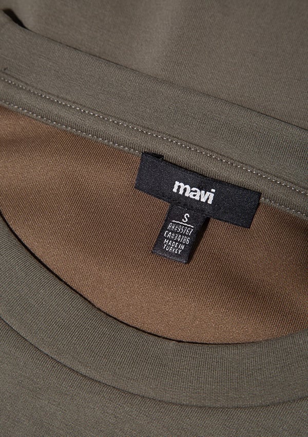Mavi OVERSiZE SWEATSHiRT Koyu Kahve Haki Kadın Sweatshirt