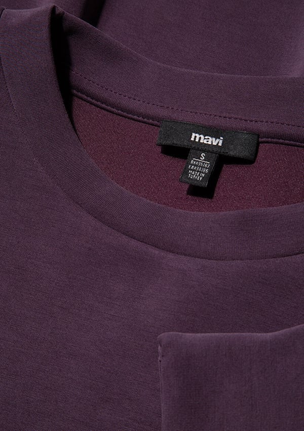 Mavi OVERSiZE SWEATSHiRT Rum Perfect Mor Kadın Sweatshirt