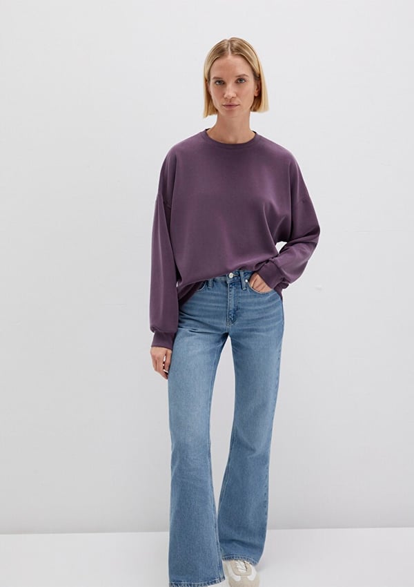 Mavi OVERSiZE SWEATSHiRT Rum Perfect Mor Kadın Sweatshirt