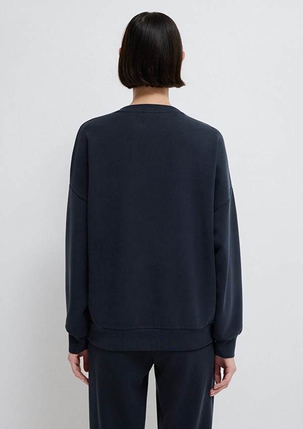 Mavi OVERSiZE SWEATSHiRT Siyah Siyah Kadın Sweatshirt
