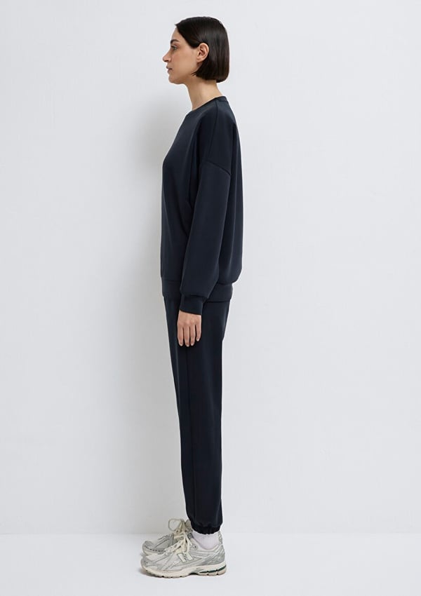Mavi OVERSiZE SWEATSHiRT Siyah Siyah Kadın Sweatshirt