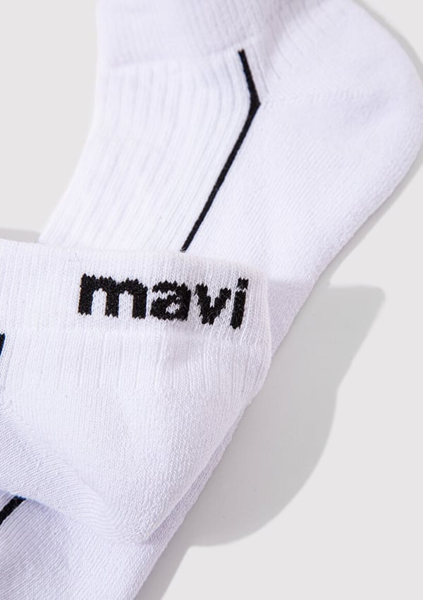 Mavi PATİK ÇORAP Beyaz Beyaz Erkek Çorap
