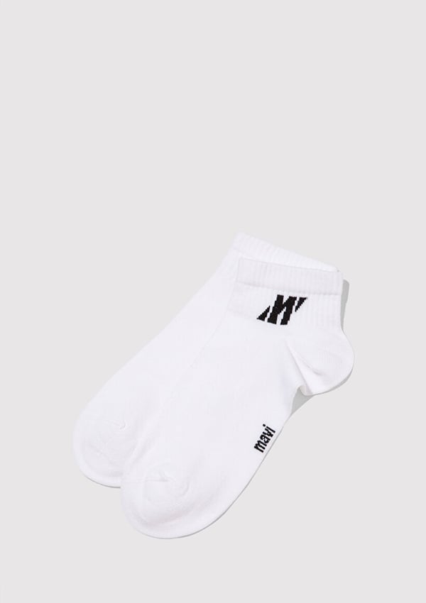 Mavi PATİK ÇORAP Beyaz Beyaz Erkek Çorap