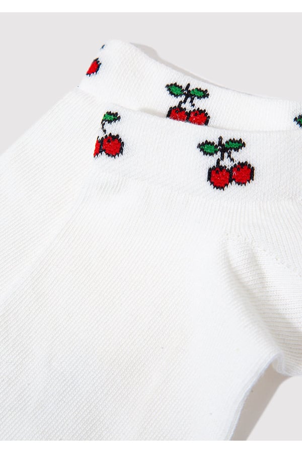 Mavi Patik corap Off White Beyaz Kadın Çorap