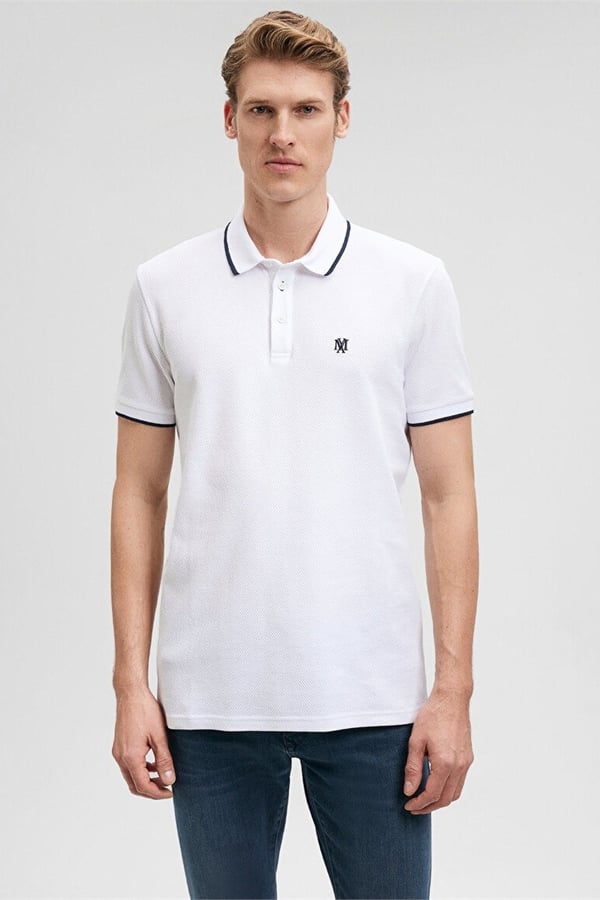Mavi POLO TİŞÖRT Beyaz Beyaz Erkek T-Shirt