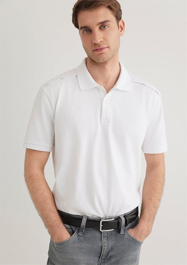 Mavi POLO TİŞÖRT Beyaz Beyaz Erkek T-Shirt