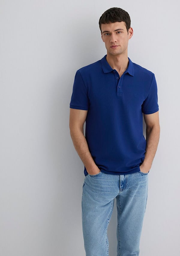 Mavi POLO TİŞÖRT Derin Lacivert Saks Erkek T-Shirt