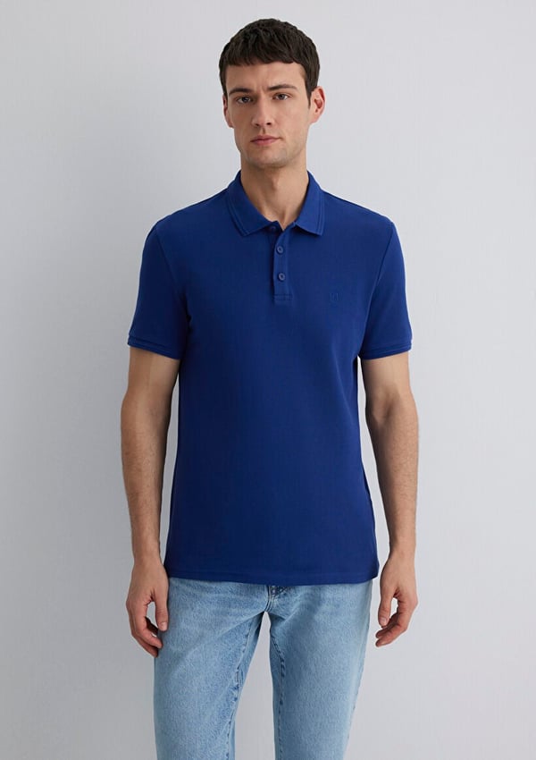 Mavi POLO TİŞÖRT Derin Lacivert Saks Erkek T-Shirt