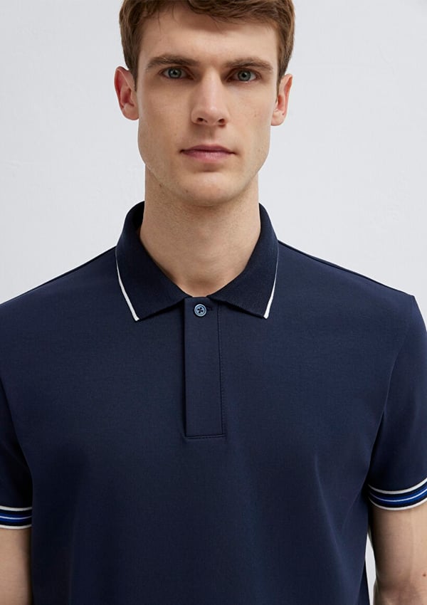 Mavi POLO TİŞÖRT Gece Lacivert Lacivert Erkek T-Shirt