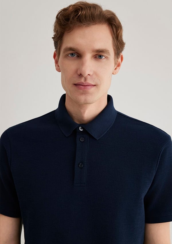 Mavi POLO TİŞÖRT Gece Lacivert Lacivert Erkek T-Shirt
