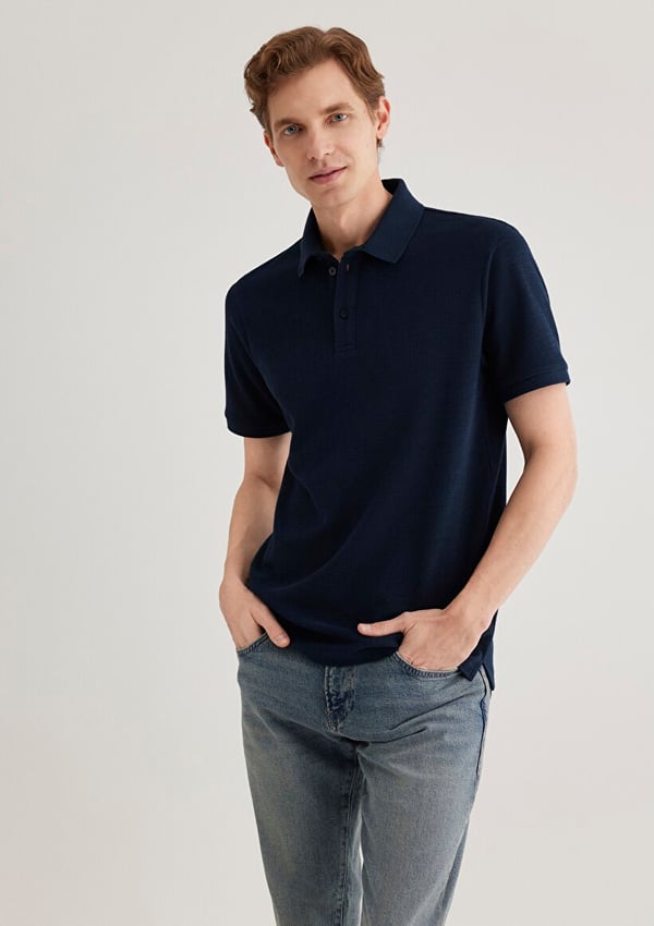 Mavi POLO TİŞÖRT Gece Lacivert Lacivert Erkek T-Shirt
