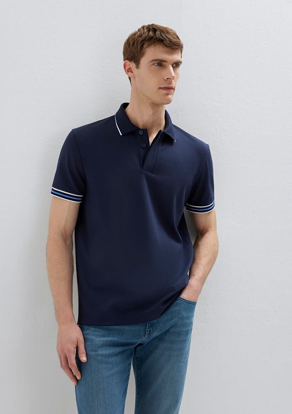 Mavi POLO TİŞÖRT Gece Lacivert Lacivert Erkek T-Shirt
