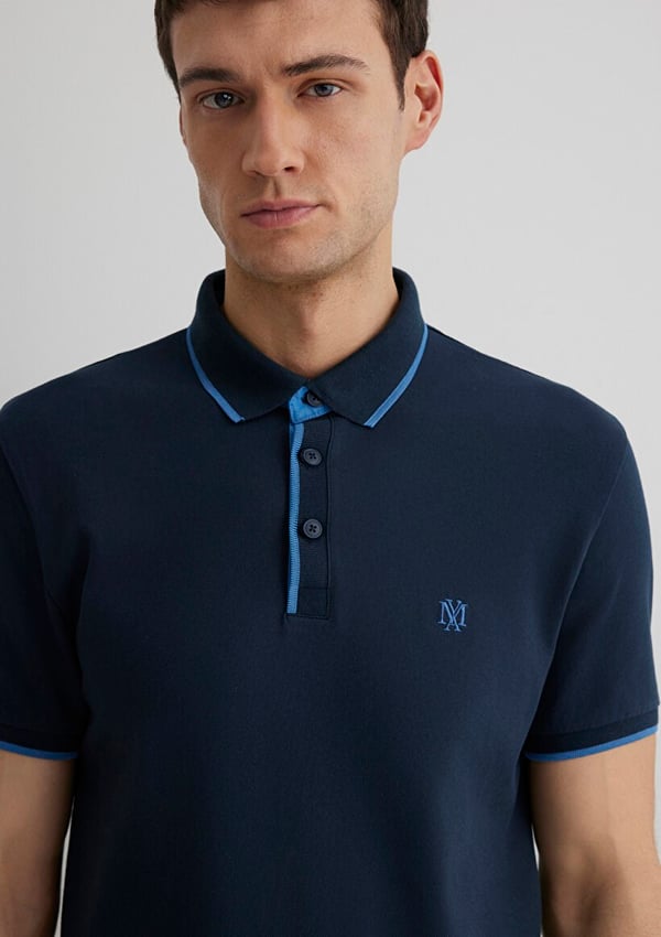 Mavi POLO TİŞÖRT Gece Lacivert Lacivert Erkek T-Shirt