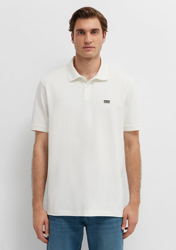 Mavi POLO TİŞÖRT Kırık Beyaz Kırık Beyaz Erkek T-Shirt