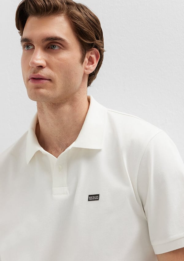 Mavi POLO TİŞÖRT Kırık Beyaz Kırık Beyaz Erkek T-Shirt