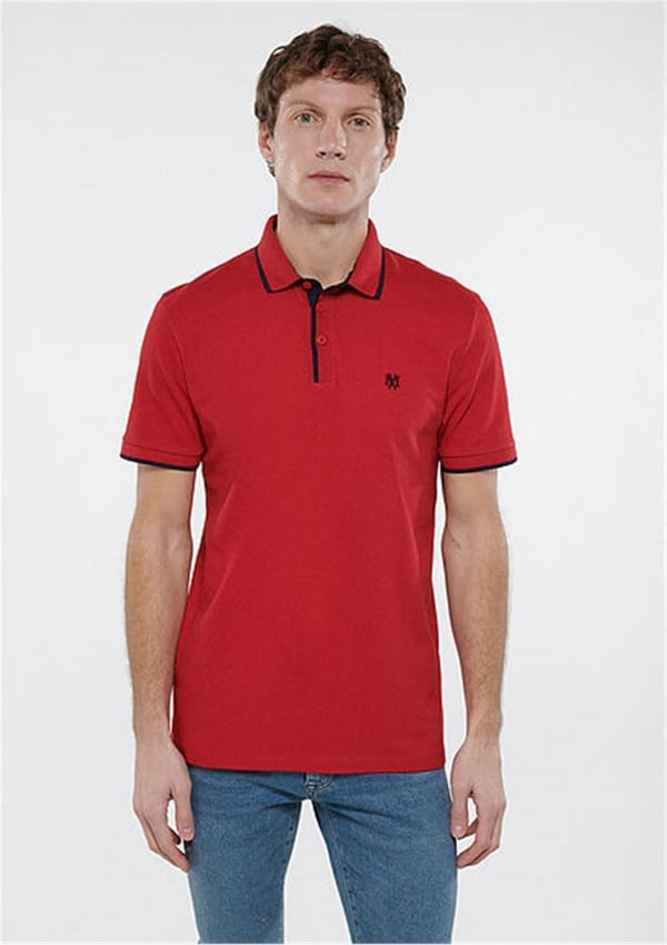 Mavi POLO TİŞÖRT Kırmızı Kırmızı Erkek T-Shirt