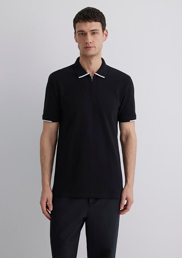 Mavi POLO TİŞÖRT Siyah Siyah Erkek T-Shirt