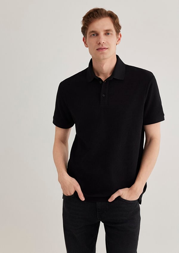 Mavi POLO TİŞÖRT Siyah Siyah Erkek T-Shirt