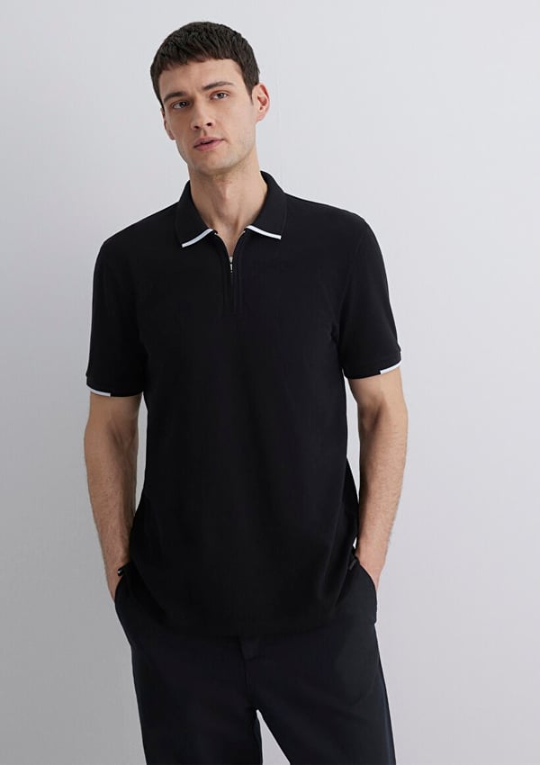 Mavi POLO TİŞÖRT Siyah Siyah Erkek T-Shirt