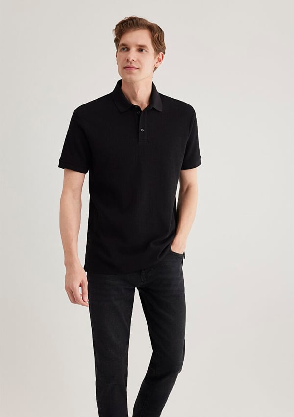 Mavi POLO TİŞÖRT Siyah Siyah Erkek T-Shirt