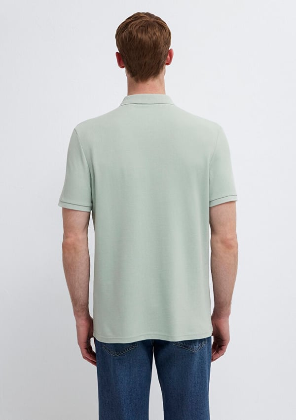 Mavi POLO TİŞÖRT Soluk Toz Yeşil Turkuaz Erkek T-Shirt