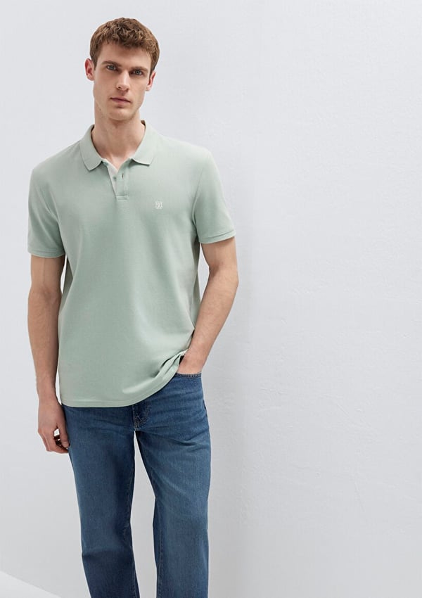 Mavi POLO TİŞÖRT Soluk Toz Yeşil Turkuaz Erkek T-Shirt