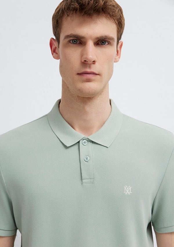 Mavi POLO TİŞÖRT Soluk Toz Yeşil Turkuaz Erkek T-Shirt