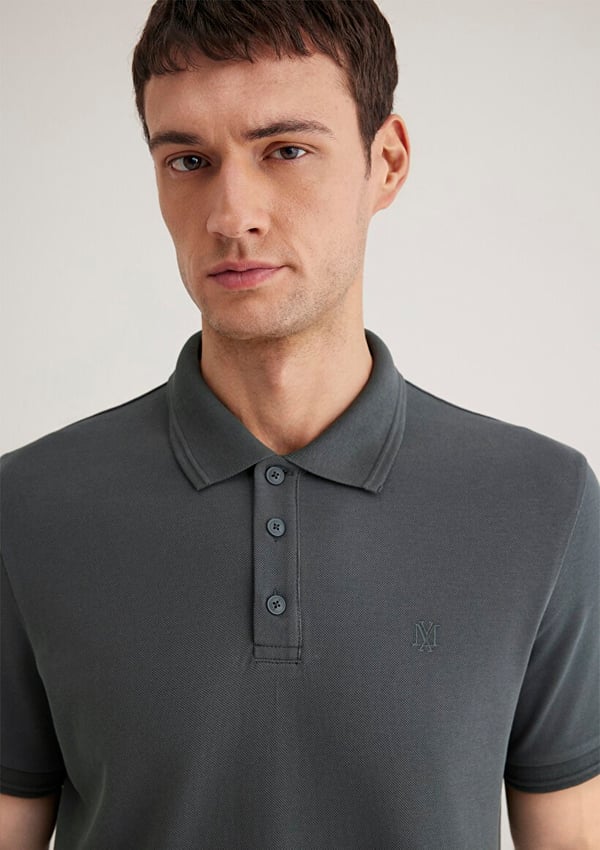 Mavi POLO TİŞÖRT Yosun Yeşili Gri Erkek T-Shirt