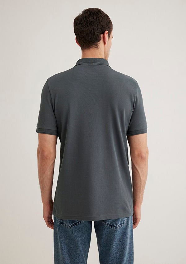 Mavi POLO TİŞÖRT Yosun Yeşili Gri Erkek T-Shirt