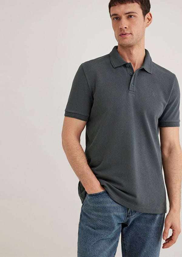 Mavi POLO TİŞÖRT Yosun Yeşili Gri Erkek T-Shirt