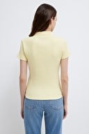 Mavi POLO YAKA PENYE Pastel Yellow Sarı Kadın T-Shirt