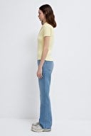 Mavi POLO YAKA PENYE Pastel Yellow Sarı Kadın T-Shirt