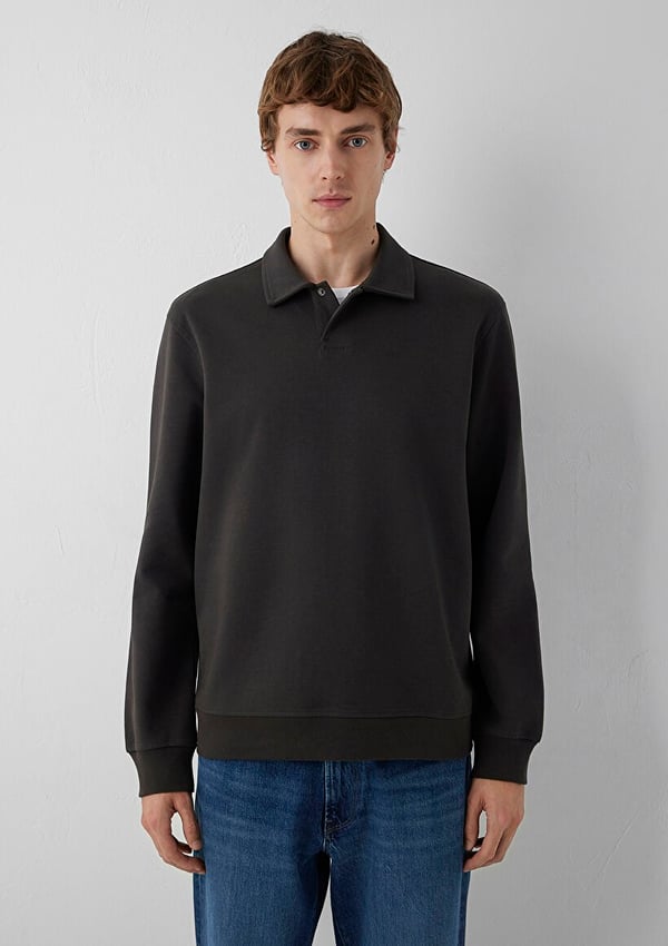 Mavi POLO YAKA SWEATSHIRT Espresso Kahverengi Erkek Sweatshirt