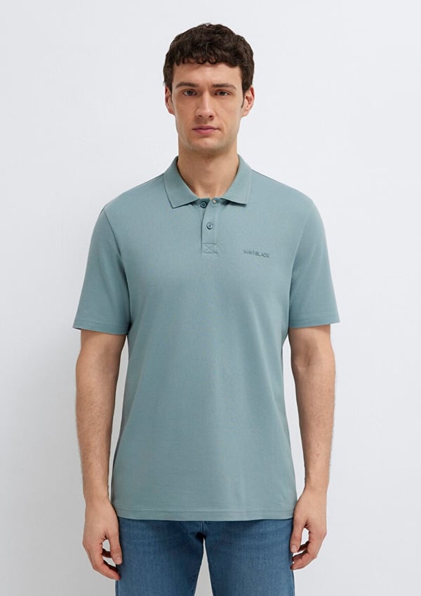 Mavi POLO YAKA TİŞÖRT Kurşun Gri Turkuaz Erkek T-Shirt