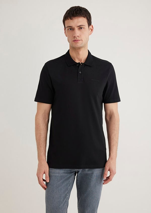 Mavi POLO YAKA TİŞÖRT Siyah Siyah Erkek T-Shirt