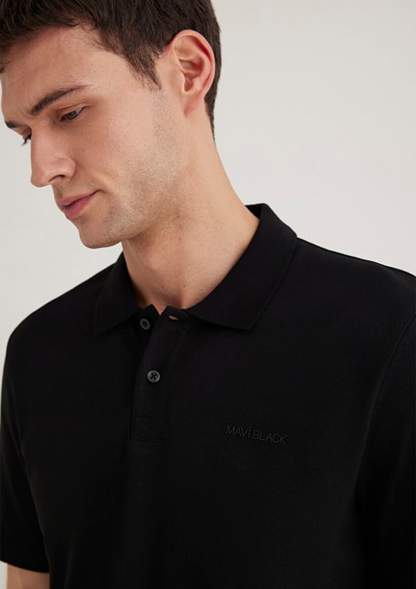 Mavi POLO YAKA TİŞÖRT Siyah Siyah Erkek T-Shirt