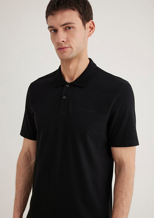 Mavi POLO YAKA TİŞÖRT Siyah Siyah Erkek T-Shirt